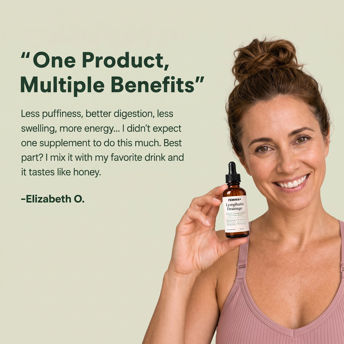 Customer quote - one product, multiple benefits