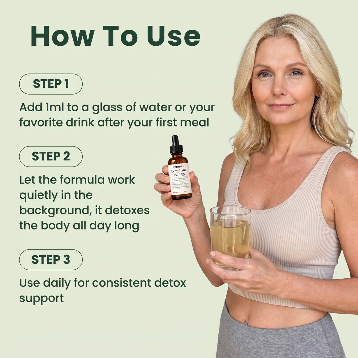 How to use FEMINA+ in three steps